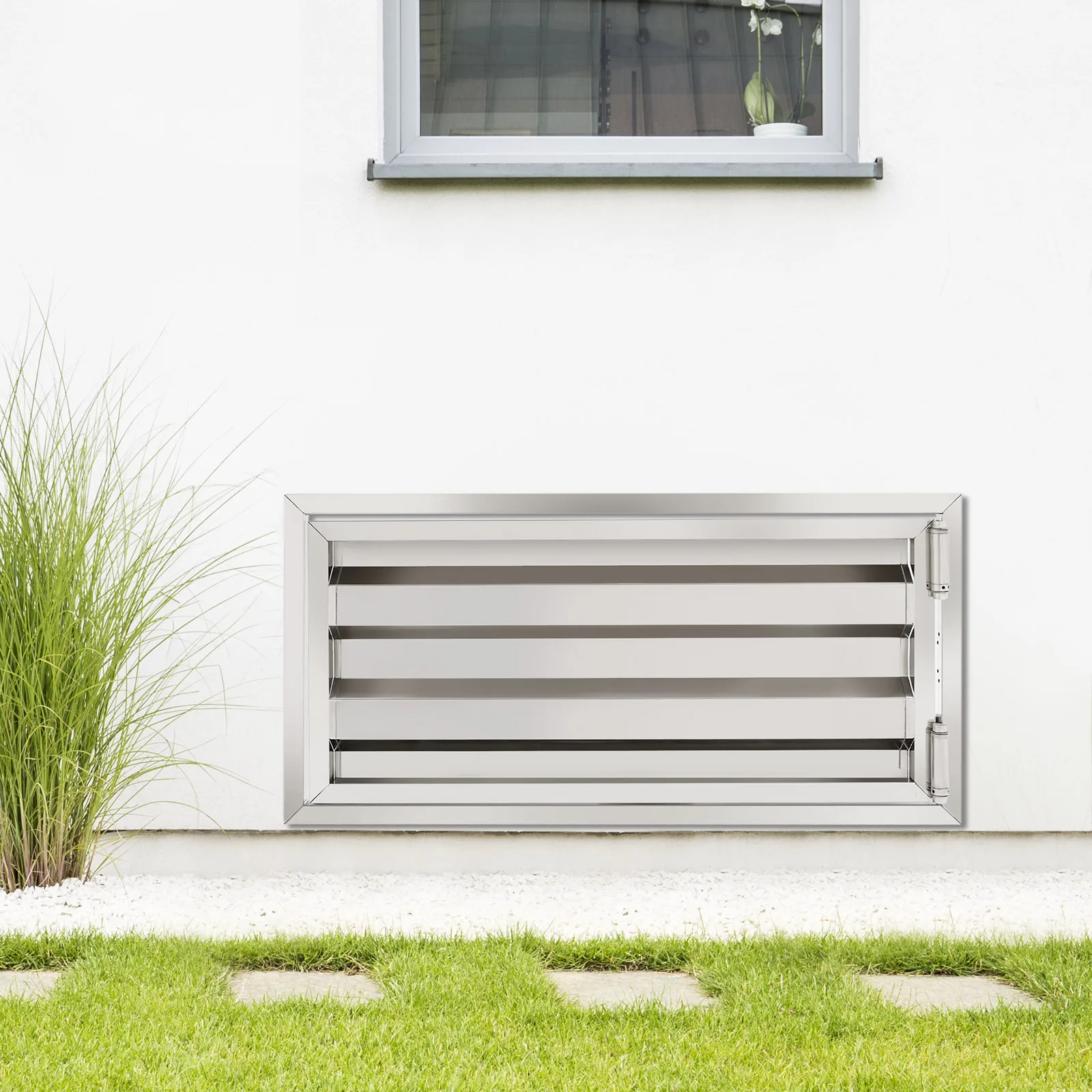 Stainless Steel Crawl Space Access Door, 32x16in Removable Structure Design for Easy Use for Attics, Basements, Vents, And Etc