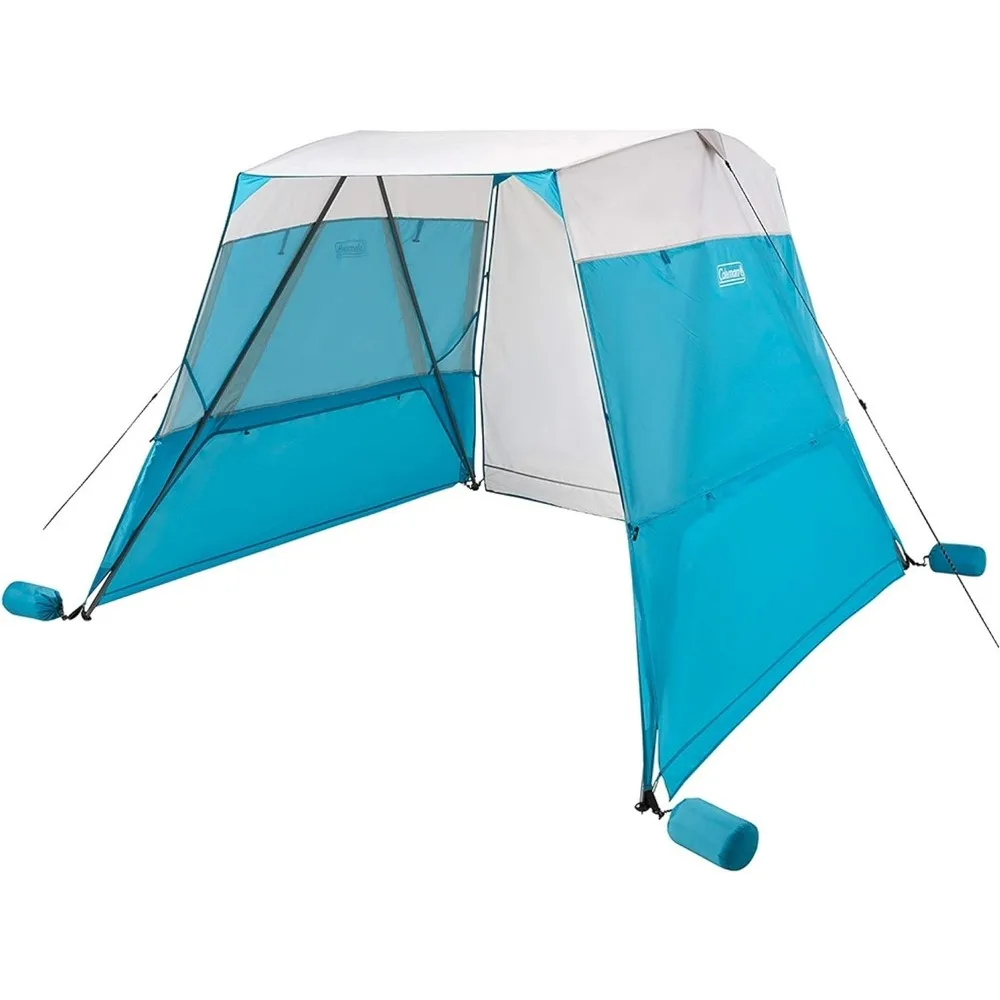 

Portable 7x7ft Backpack Sun Shelter, Lightweight Adjustable Sun Shade with Easy Setup Pre-Attached Poles, Ideal for Beach