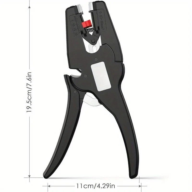 Abisolierzange, Abisolierzange, automatisch, 0,08–10 mm, 32–7 AWG, Schneider, Kabelschere, D3, Multitool, einstellbare Präzision – Detail 5