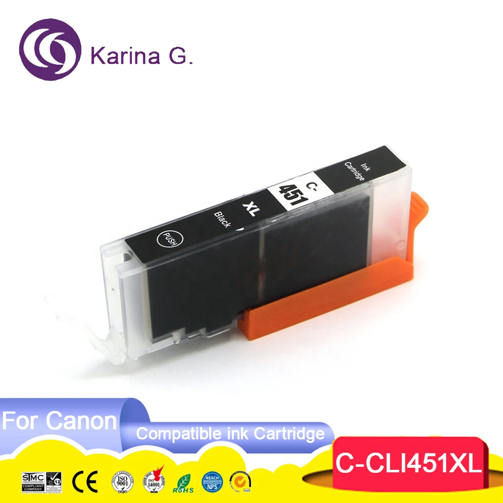 450 PGI-450 PGI450 451 CLI-451 CLI451 Premium kleur compatibele printerinktcartridge voor Canon PIXMA MG5440/MG5540/MG5640/MG6340