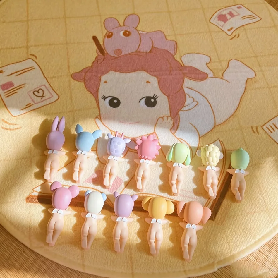 Lying Angel Sleep Series Blind Box im erhöhten Fußstil, trendige Spielzeugfigur, Handyhalter, Zimmer- und Auto-Ornament – Detail 10