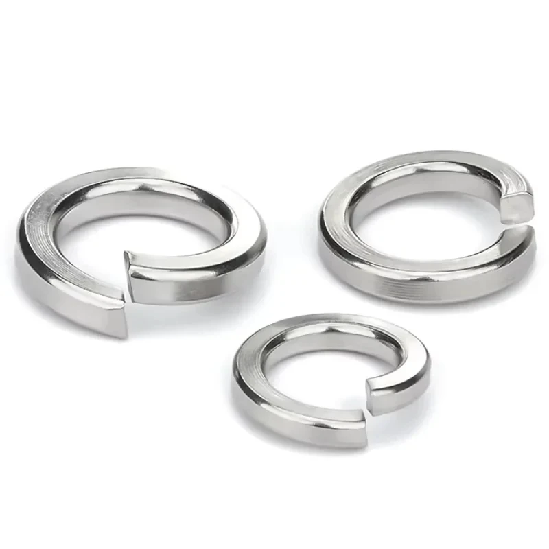 

M1.6-M36 304 Stainless Steel Spring Washer Set / Split Ring Lock Washers for Machinery, Automotive & Industrial Use