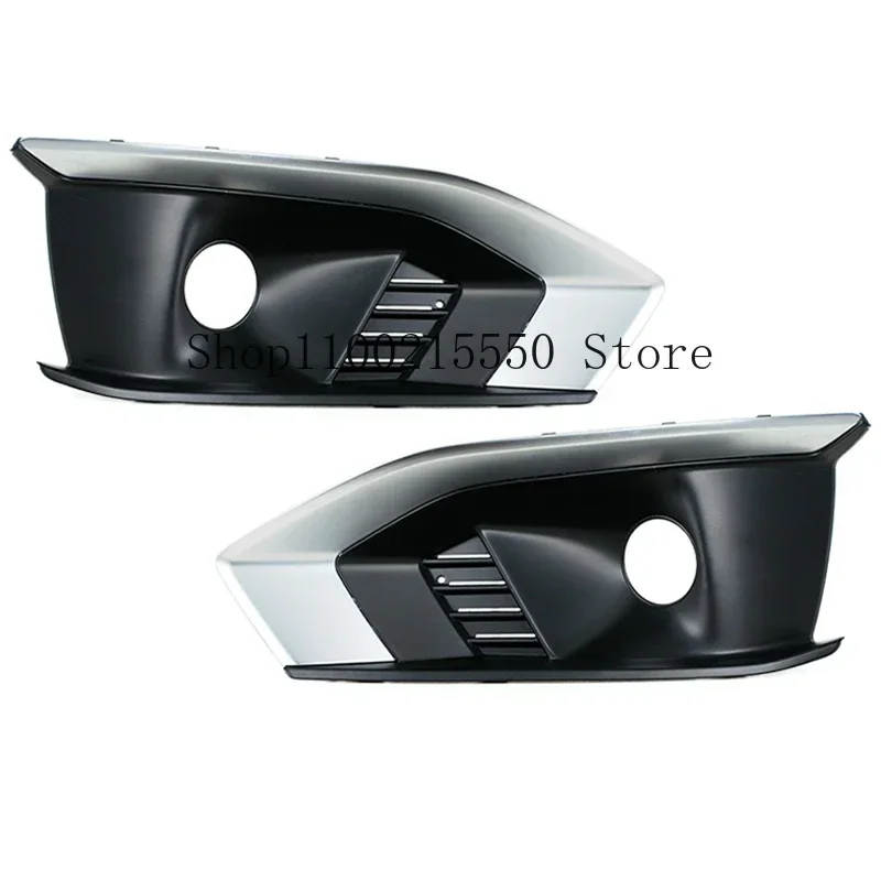 Front Fog Lamp Bumper Frame Decoration Cover For Audi A4 B9 B9.5 2019 -2024 Fog Light Cover Car Styling Exterior Accessories