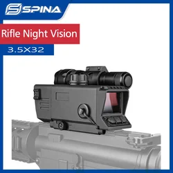 SPINA OPTICS-mira telescópica Digital para Rifle, visor con retícula BDC, 3,5x32 MS32, mira Óptica infrarroja Digital, punto rojo