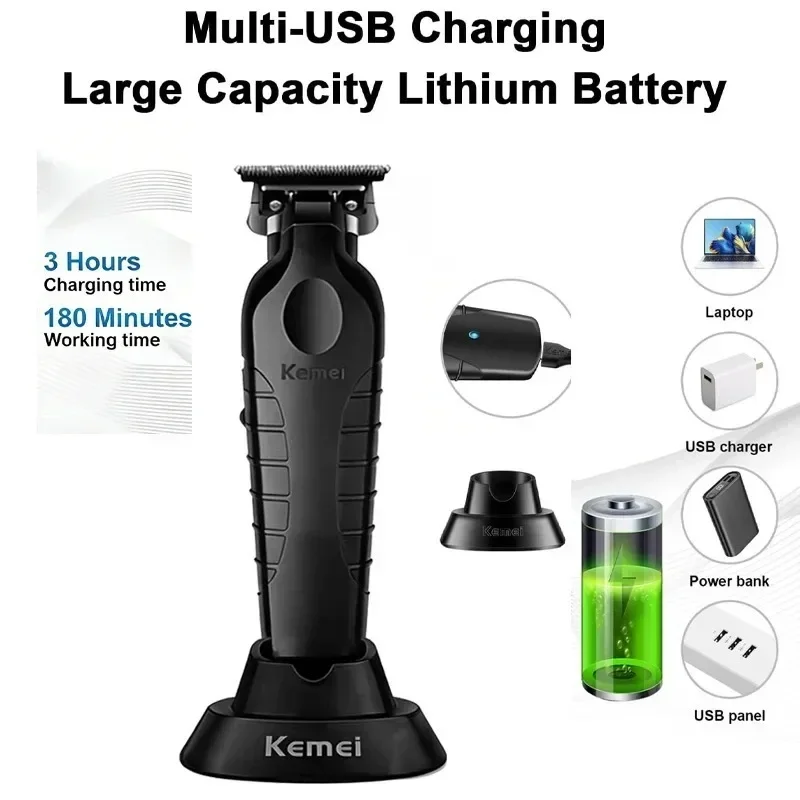 Kemai KM-2299 KM-5093 KM-1102 Professional Rechargeable Electric Hair Clipper Hair Trimmer Men's Shaver Cordless Hair Trimmers