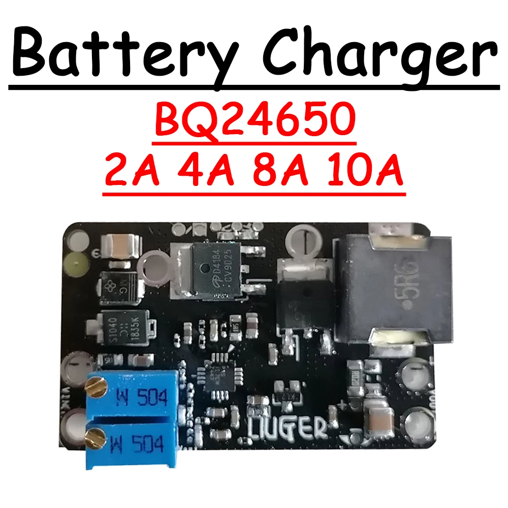 Módulo Carregador de Bateria de Lítio Bq24650 2a 4a 8a 10a Solar Mppt Controller Buck Chumbo-ácido Lifepo4 Li-ion Charging 5v 12v 15v 24v