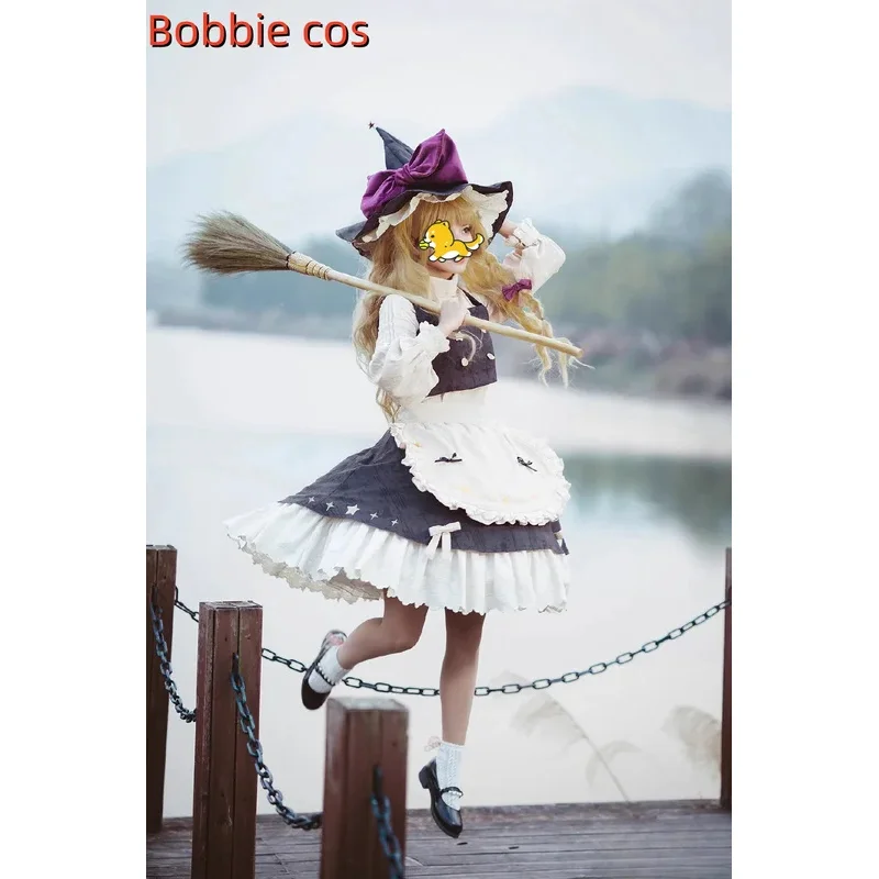 

Кирисме Мариса Косплей Костюм Для Хэллоуина Рождество Comic con Game Аниме Праздничная Одежда S-XL