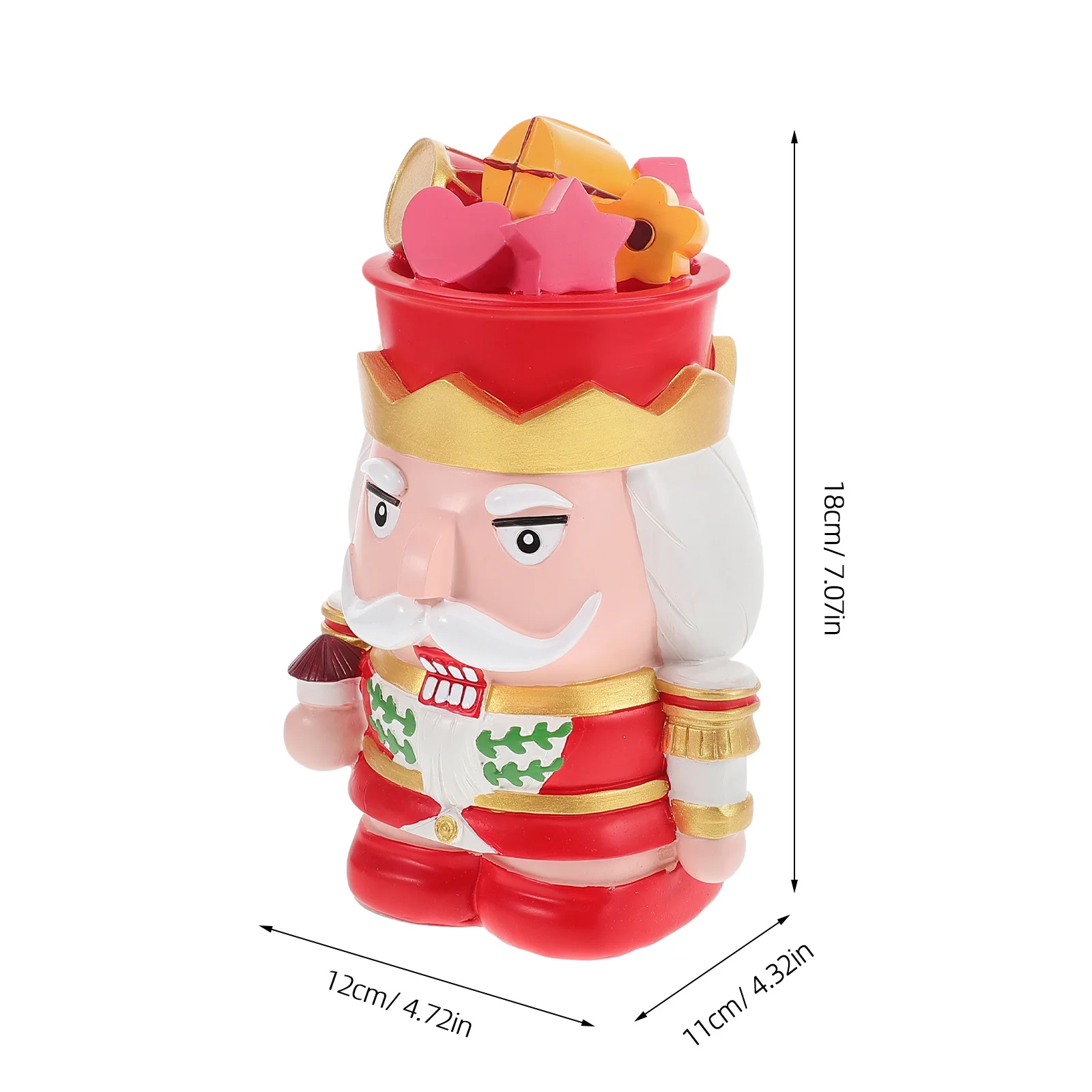 Decoratieve Notenkraker Muntbank Hars Geldpot voor Kinderen Thuis Bureau Organizer Opslagcontainer Vakantie Decor Cadeau Idee