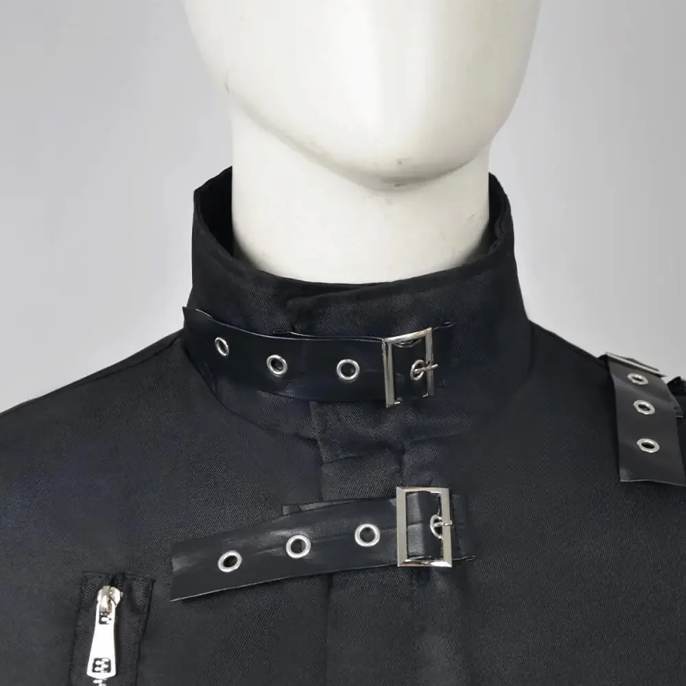 Michael Jackson cosplay Costume BAD Punk Jacket Black Slim BAD Jacket Costume Clothing for Man teenager Adore Stars Impersonator - view 5