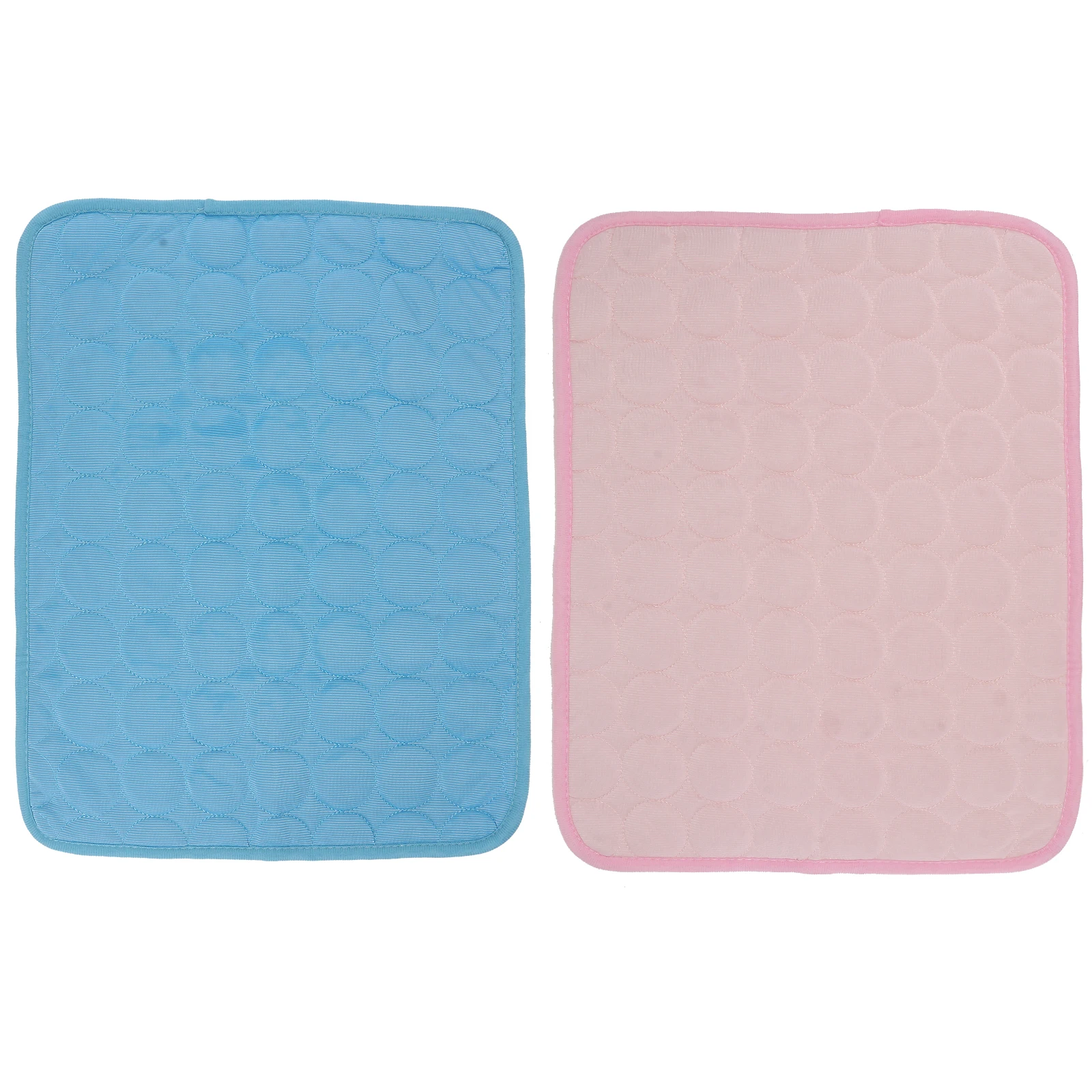 

2pcs Rabbit Cooling Pad Pet Supply Summer Bed Washable Polyester Mat Easy Scratch Resistant Durable Heat Absorption Quick