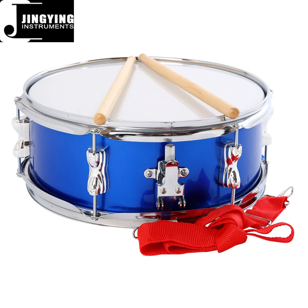 

2024 Jingying Music Marching Drums,Wholesale High-end 13x6 Inch Blue PPS High Grade Film Marching Snare Drums