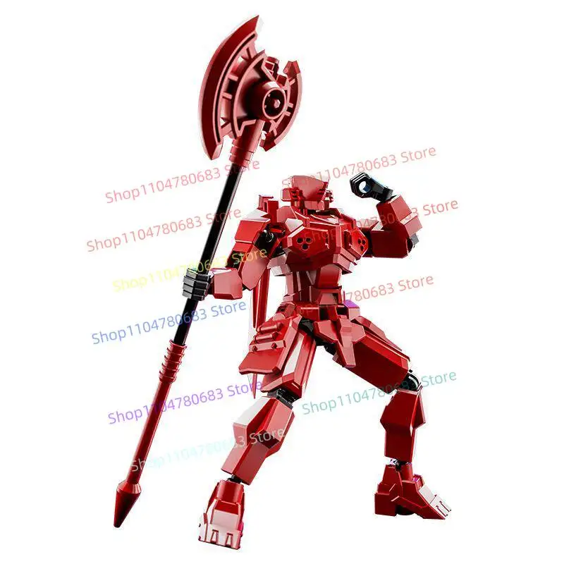 Blocs de construction mobiles multi-articulaires Mecha, impression 3D, Mannequin de chevalier, jouet factice, ornements, cadeaux de jeu à collectionner