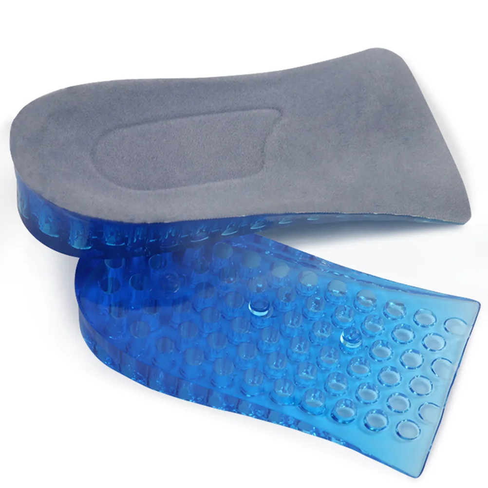 

1Pair Invisible Heel Pad Height Elevator Insoles Silicone Half Increased Shoe Inserts Removable Layer 2.4cm 4.5cm Comfort