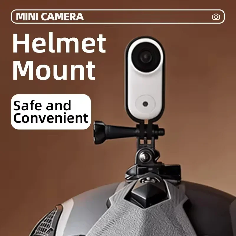 4K UHD Mini Sports Cam Magnetic Thumb Action Camera with Wireless Mic, Ultra Portable DV Vlog Recorder for Motorcycle Helmet