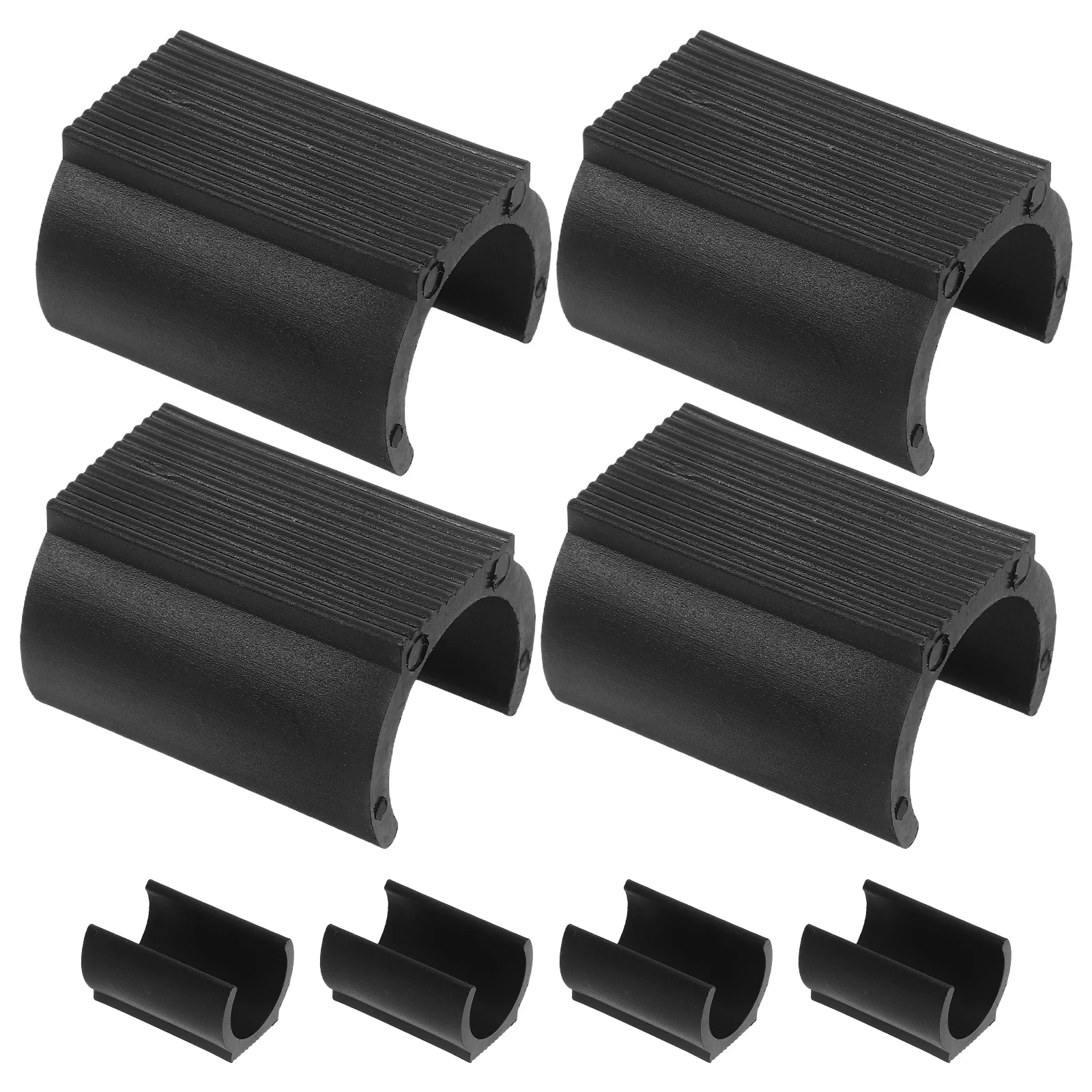 

8PCS U Open Foot Pads Plastic Glides Furniture Sliders Chair Leg Caps Chair Foot Covers Anti Slip Stool Protectors
