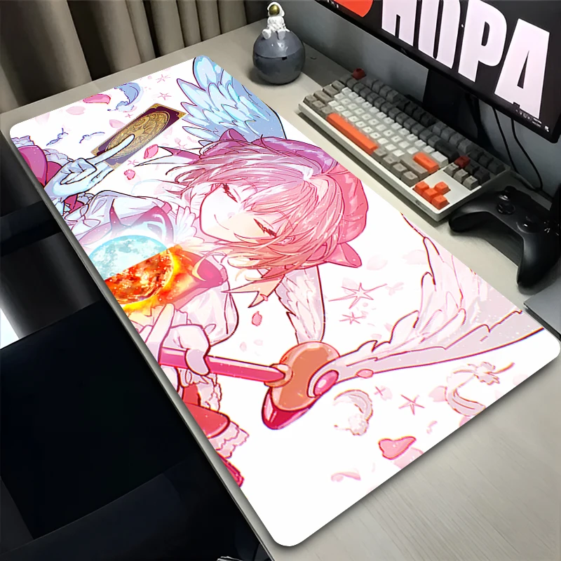 Mouse Pad Laptop Anime Extended Desktop Mat Computer Gamer HD Mousepad PC Gaming Accessories C-card Captor Sakura Keyboard Pad