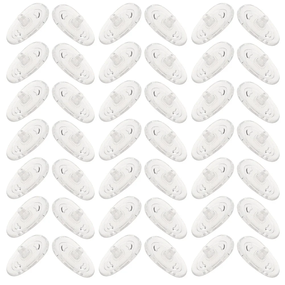20Pairs منصات أنف للنظارة عدم الانزلاق للنظارات سيليكون المضادة للانزلاق وسائد استبدال قطع الأنف النظارات دعم جسر مريح #2