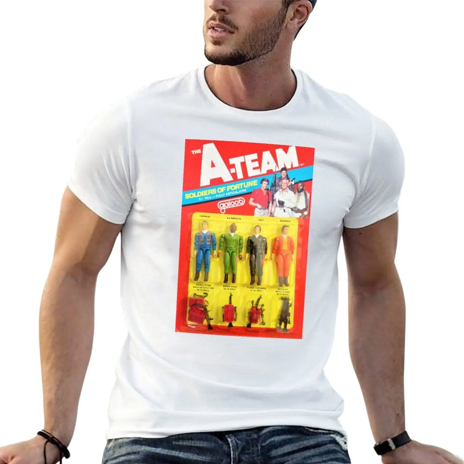 The A-Team Soldiers of Fortune Action Figure Set T-Shirt man t shirts graphic t shirt for man anime t shirts for man T-shirt