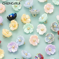 CHENGRUI 50pcs/lot, MG37,jewelry accessories,charms,diy pendants,hand made,flower shape,diy earring,jewelry making findings