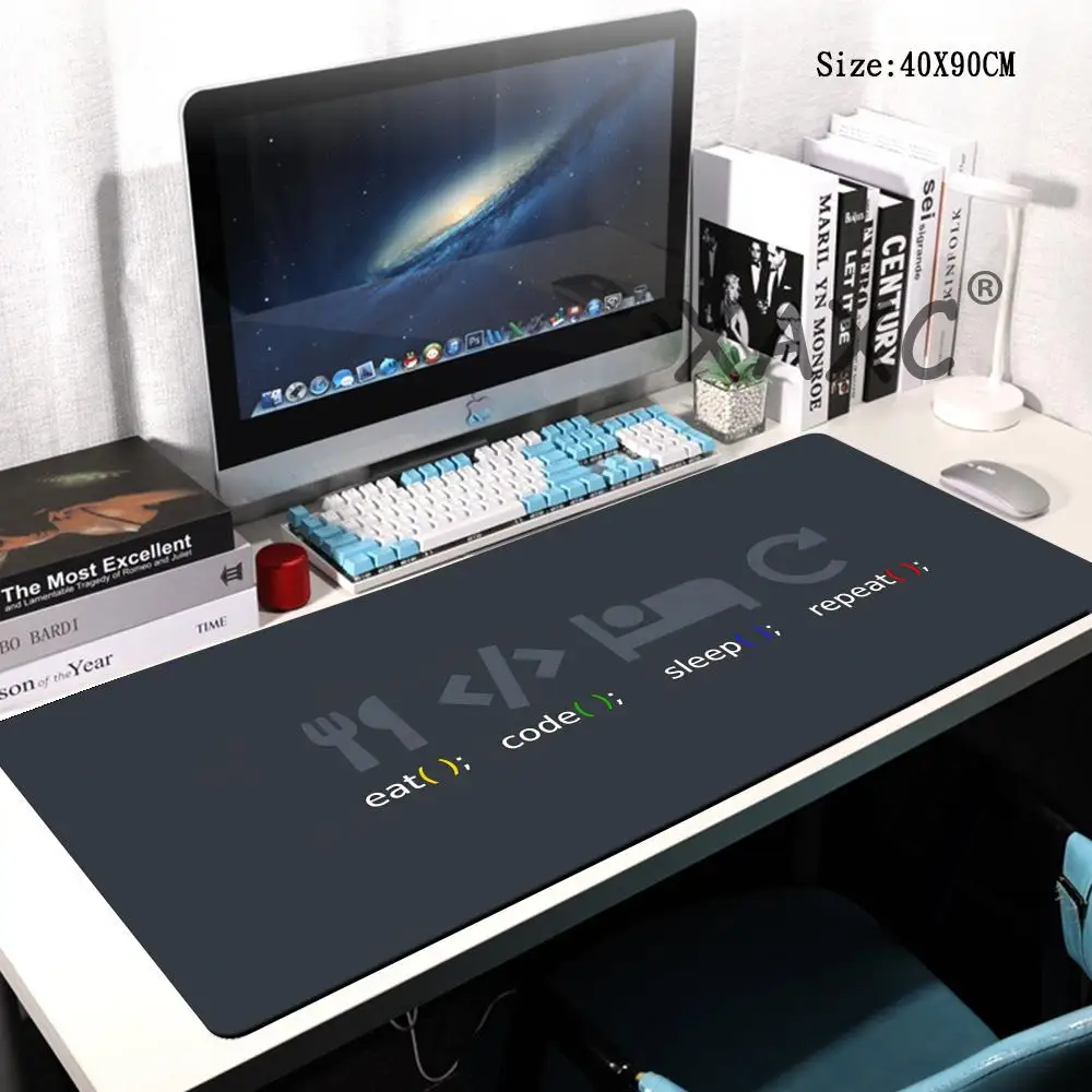 

HYBXAXC Dev Life Mouse Pad Large Computer Office Game Table Mats Rubber Anti-slip Gaming Keyboard Mousepads Long Desk Pads