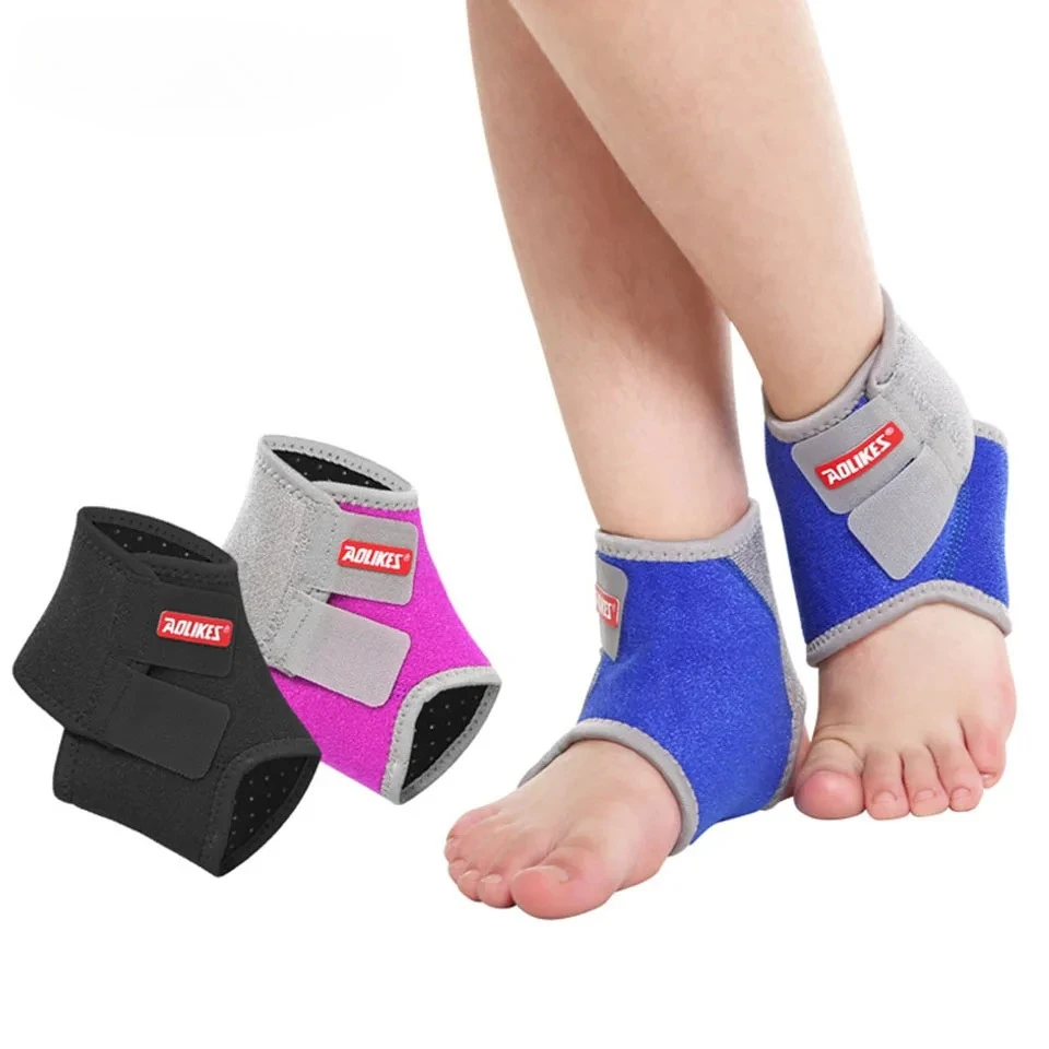 AOLIKES 1 Pair New Kids Ankle Strap for Football Cycling Dance Gym Children Sport Ankle Brace Support Guard Protector Boy Girl