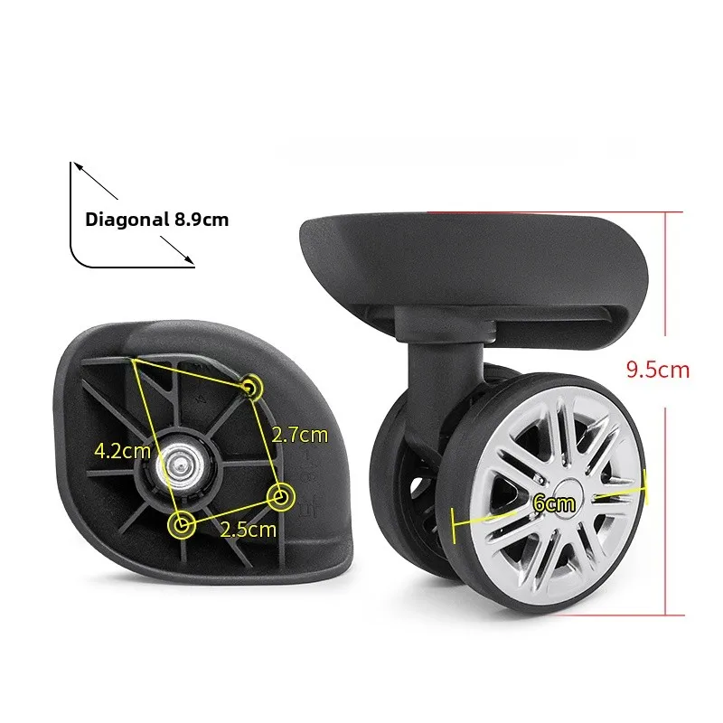Peir Cardan Luggage Wheel Accessories Universal Wheel Travel Suitcase LK146 Lock Wheel Bag Wheel Bag Accessories Summer 2019