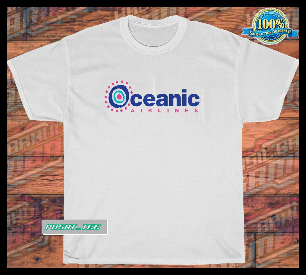 Oceanic Airlines Lost Logo american funny cotton men's T-Shirt Size S-5XL