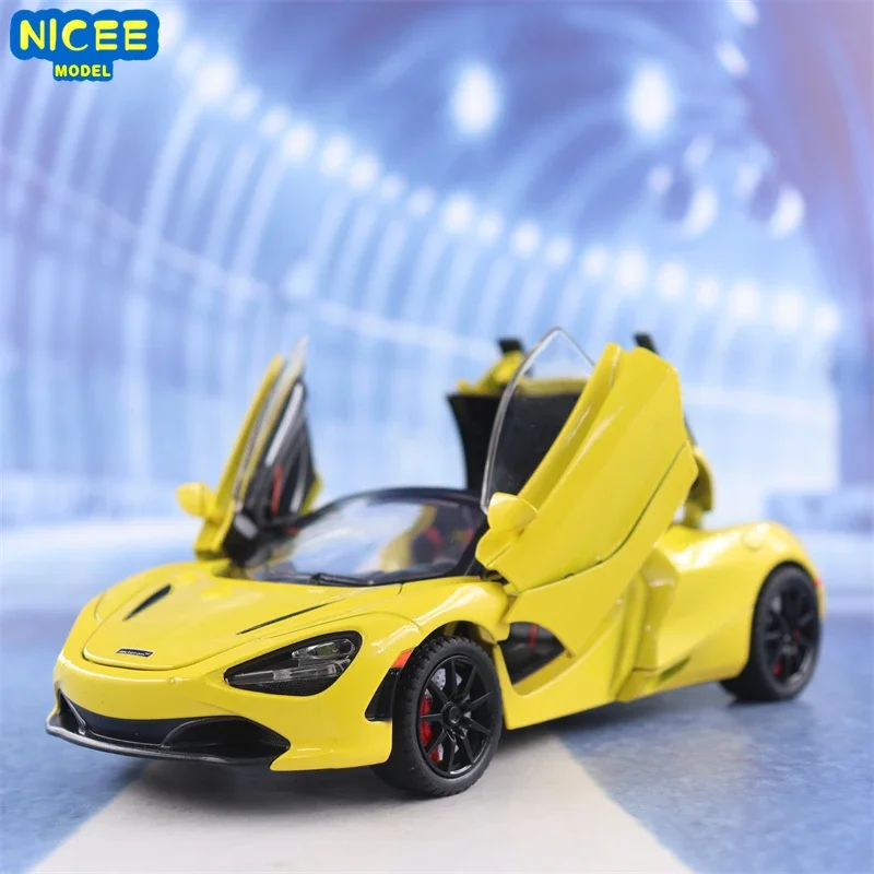 

1:24 M C 720S Alloy Sports Car Model Diecast Metal Toy Model Simulation Sound And Light Collection Childrens Gift X63