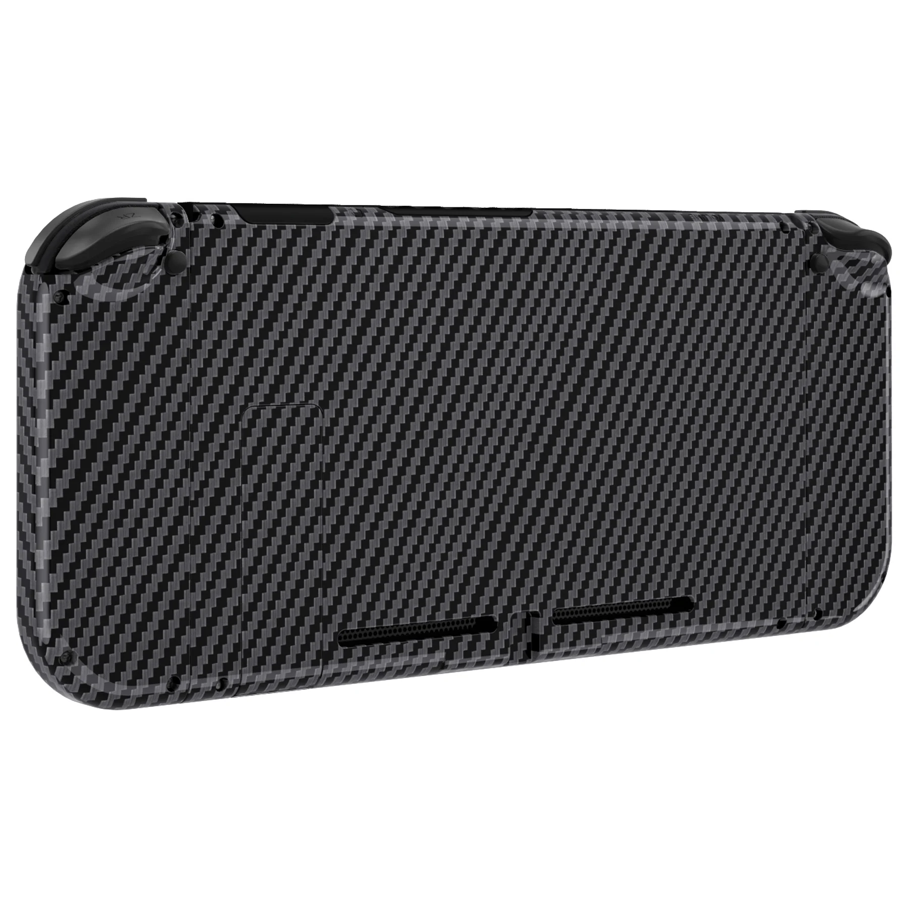 EXtremeRate-Coque de boîtier de contrôleur pour Nintendo Switch, plaque arrière de console personnalisée avec boutons complets, fibre de carbone 2,4