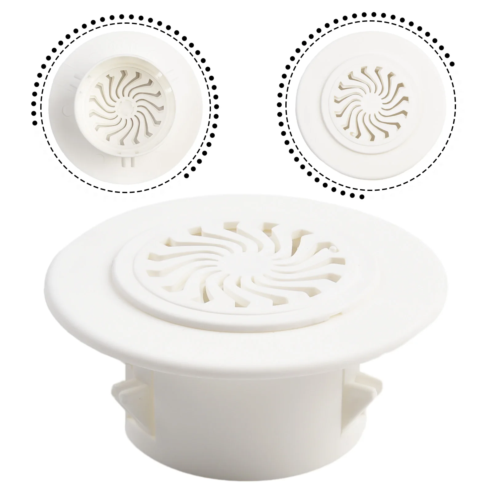 Ventilation Parts Grille Cover 1PC Non toxic White Plastic 40mm 100mm Air Vent Grille Parts For Air Vent Grille