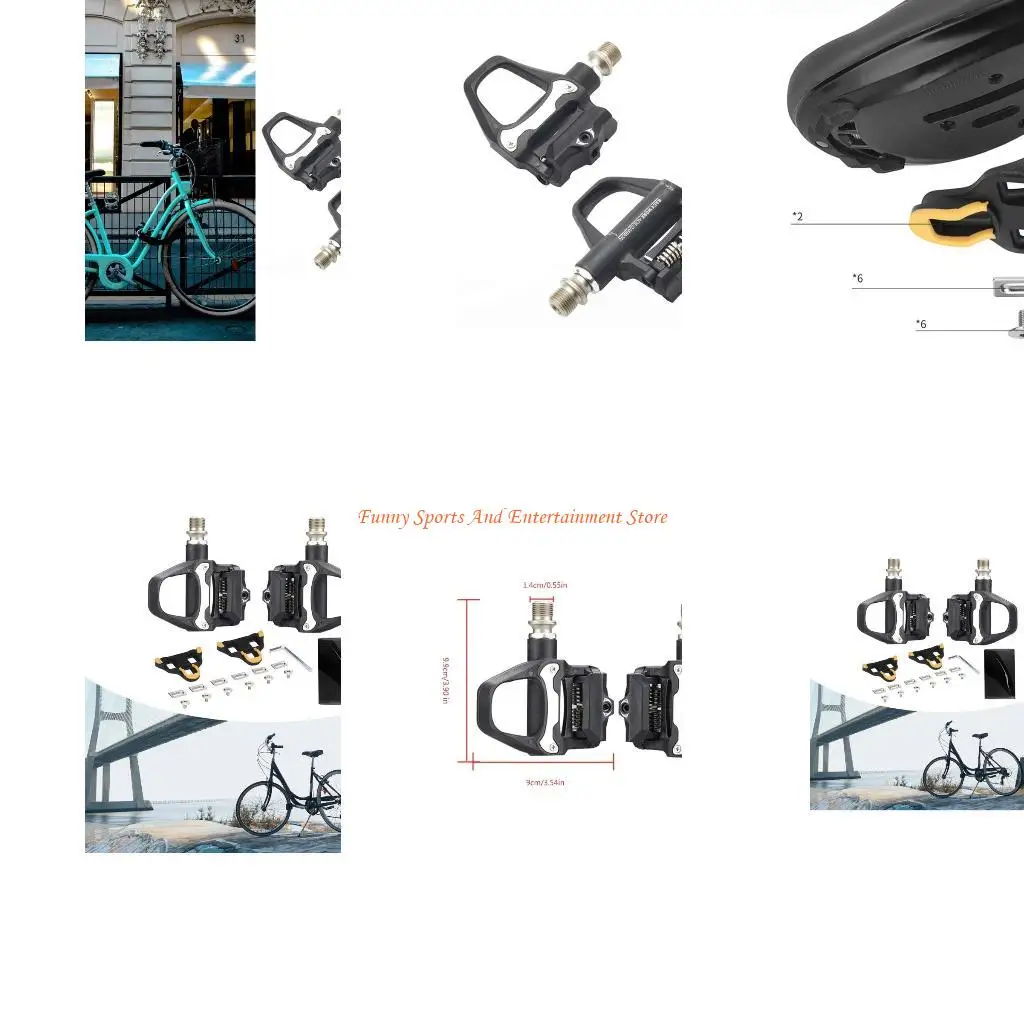 

C4DE Блокирующие педали для велосипедов с блокировкой педалей для шоссейных велосипедов/тренировок для езды на велосипеде в