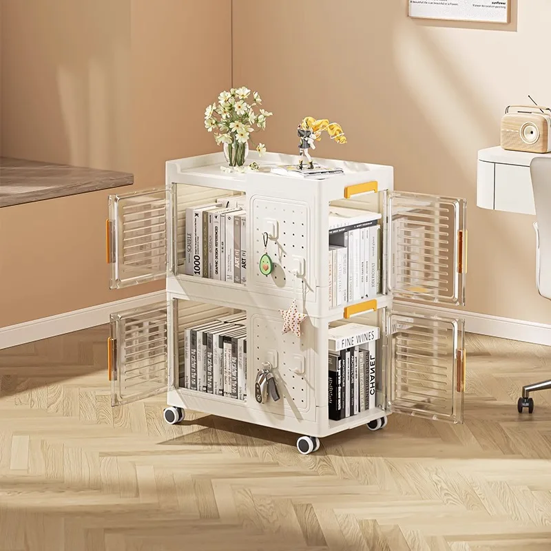 For Storage cabinet installation-free household living room porch rack multi-layer sofa side crack bedroom bay window locker
