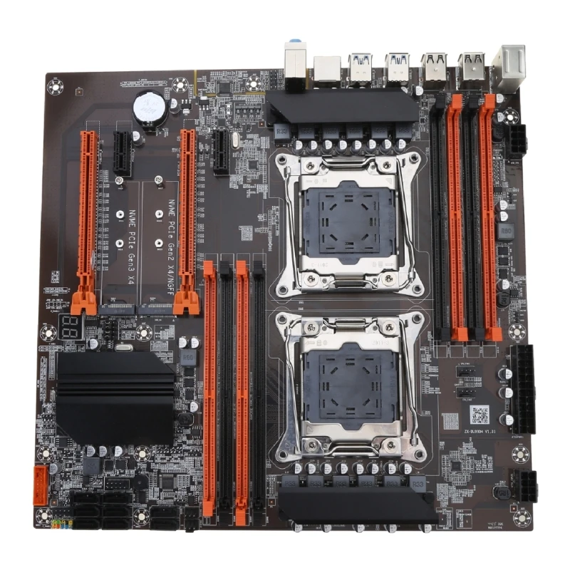 Newest X99 Desktop Computer Motherboard Dual Server LGA 2011-3 NVME USB3