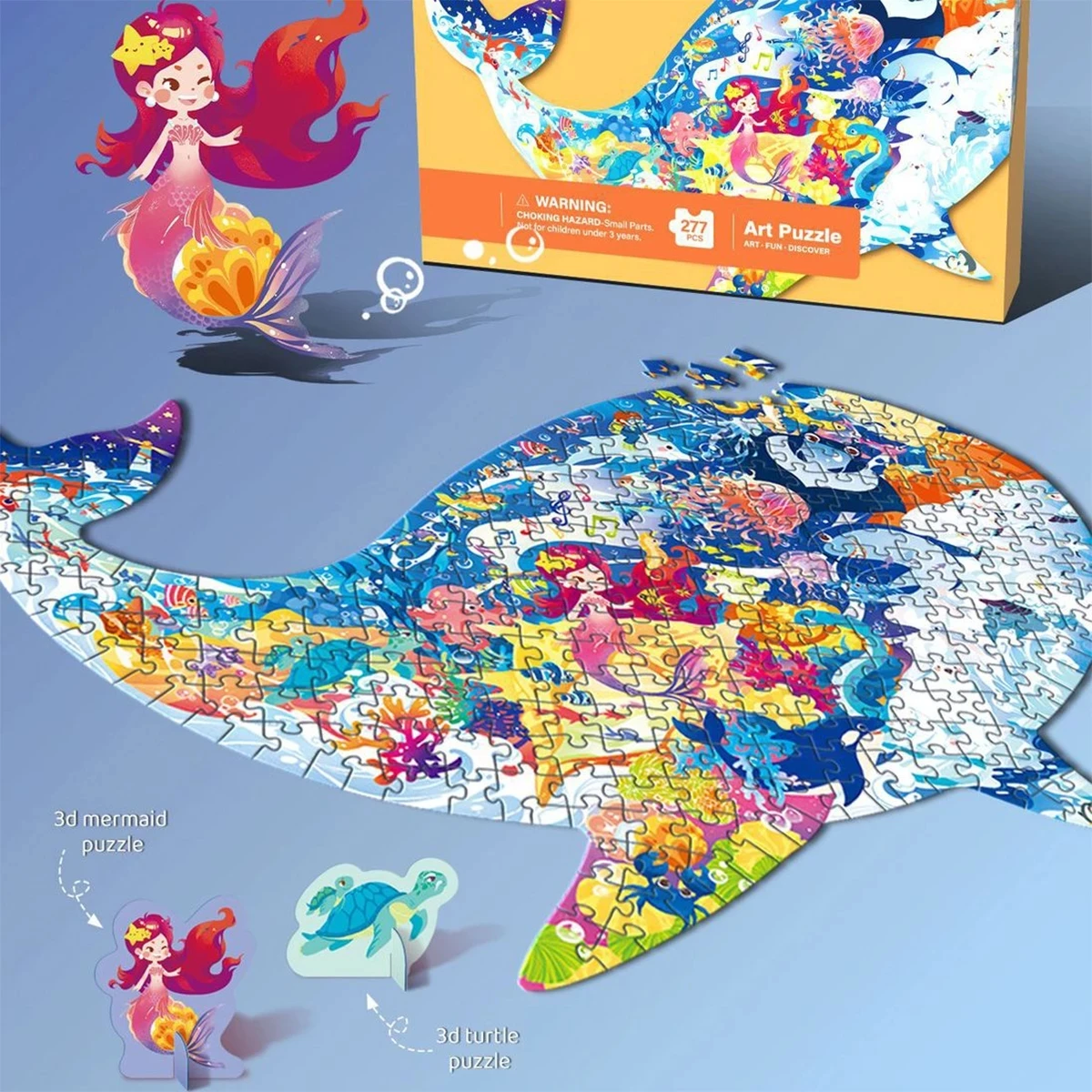 Children toys 3d puzzle Animal Jigsaw Puzzles for 6+ Years Dinosaur Pirate Puzzles Board games Montessori Kids Educational Toys