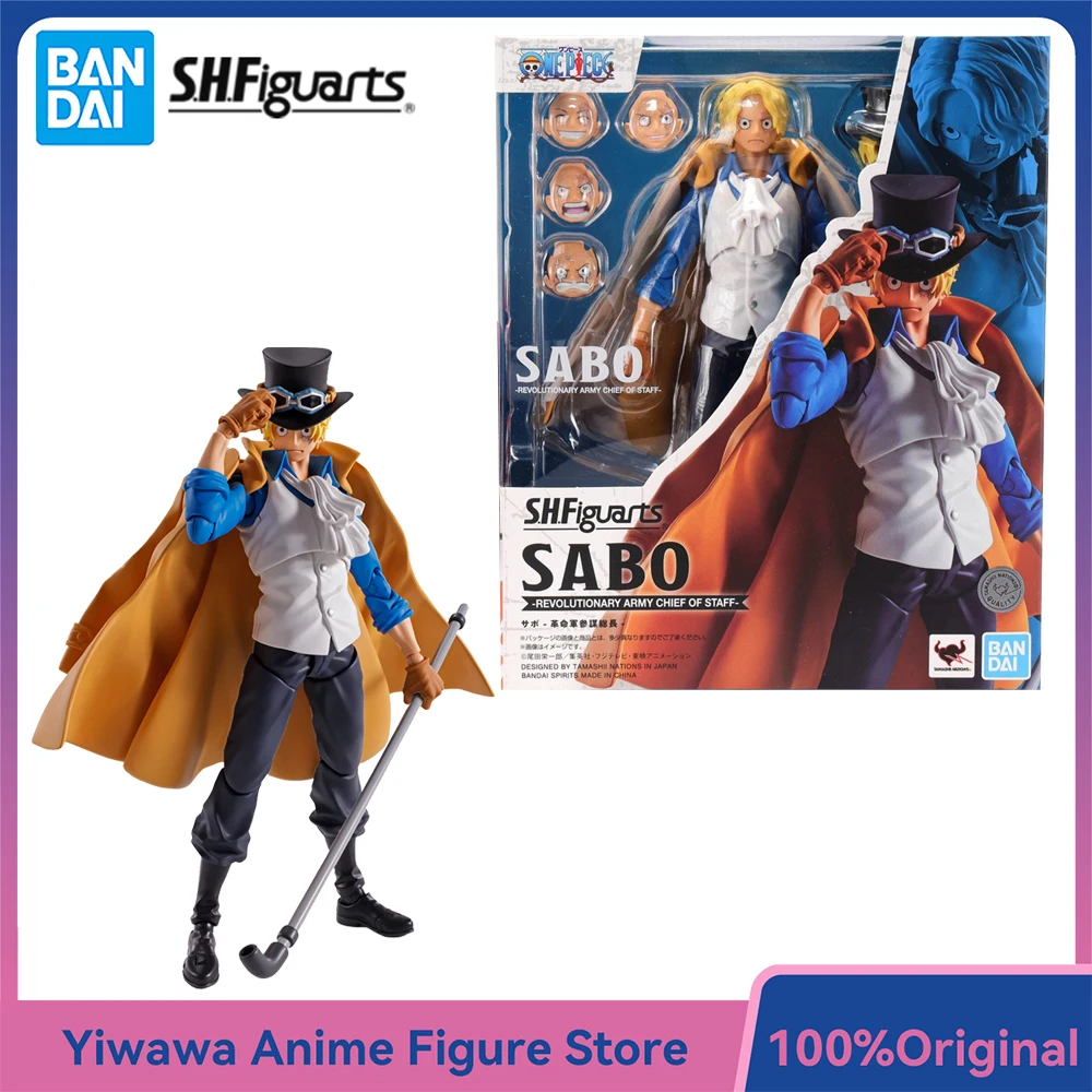 

[In-Stock] Original BANDAI S.H.Figuarts One Piece Sabo (Revolutionary Army Chief of Staff) 15.5cm Anime Figure Model Toy Gifts