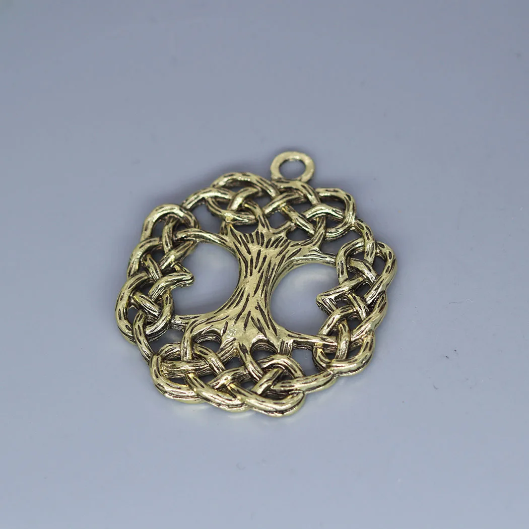 3Pcs/lot  Yggdrasil Tree of Life Ash Tree World  Charm Pendant For DIY Necklace Earrings Handmade Jewelry Making