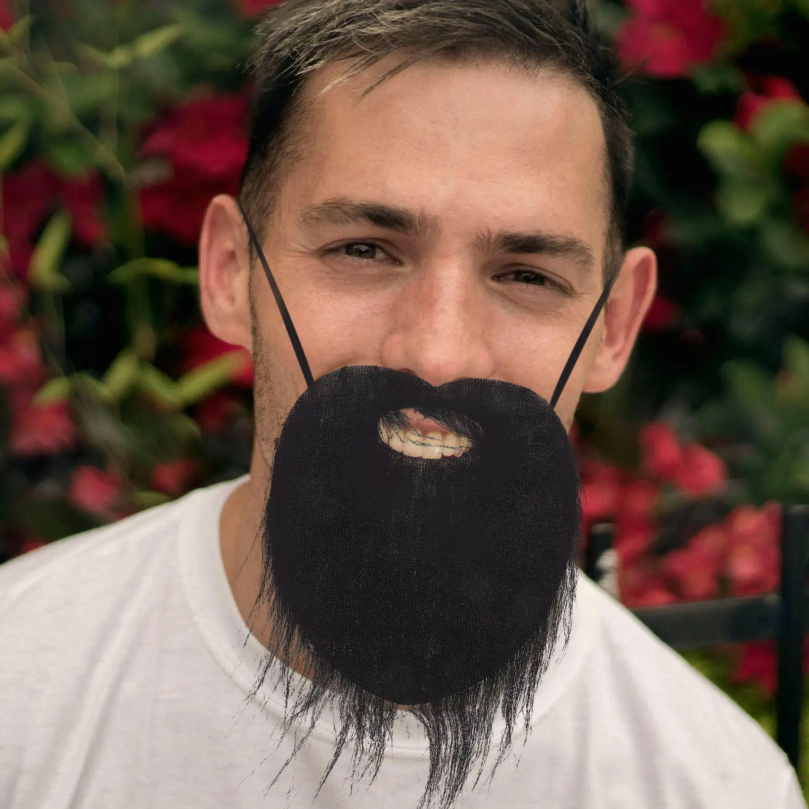 

3Pcs Realistic Men's Fake Beard with Elastic Band for Halloween Cosplay Viking Pirate Theme Party Comfortable Breathable