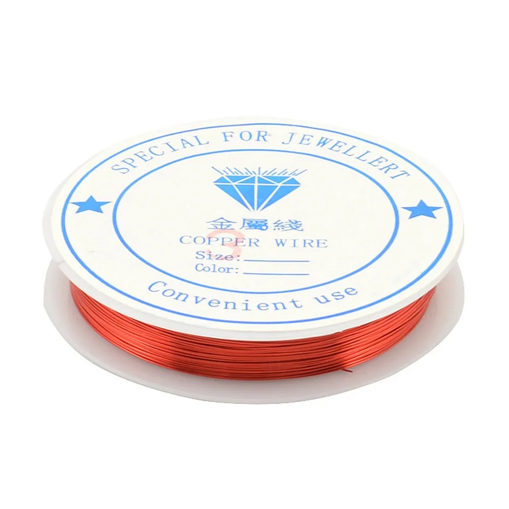 

5 рулонов медной проволоки разных цветов, гибкая проволока для изготовления украшений, бисероплетения, флористики и создания ювелирных изделий