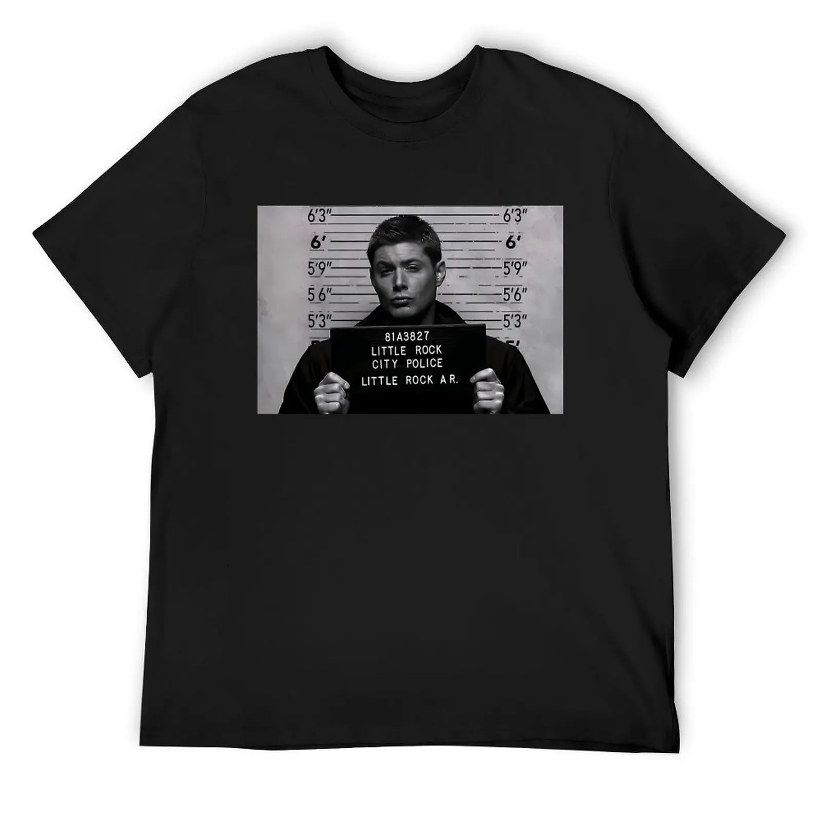 

Supernatural - Dean Winchester Mugshot T-Shirt quick drying oversized t shirt Clothing funny costumes black t-shirts for men