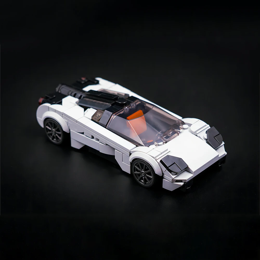 345PCS MOC Speed Champion Brand Sports Car City Racing Model Building Blocks Technology Car Creative DIY Children's Toy Gift