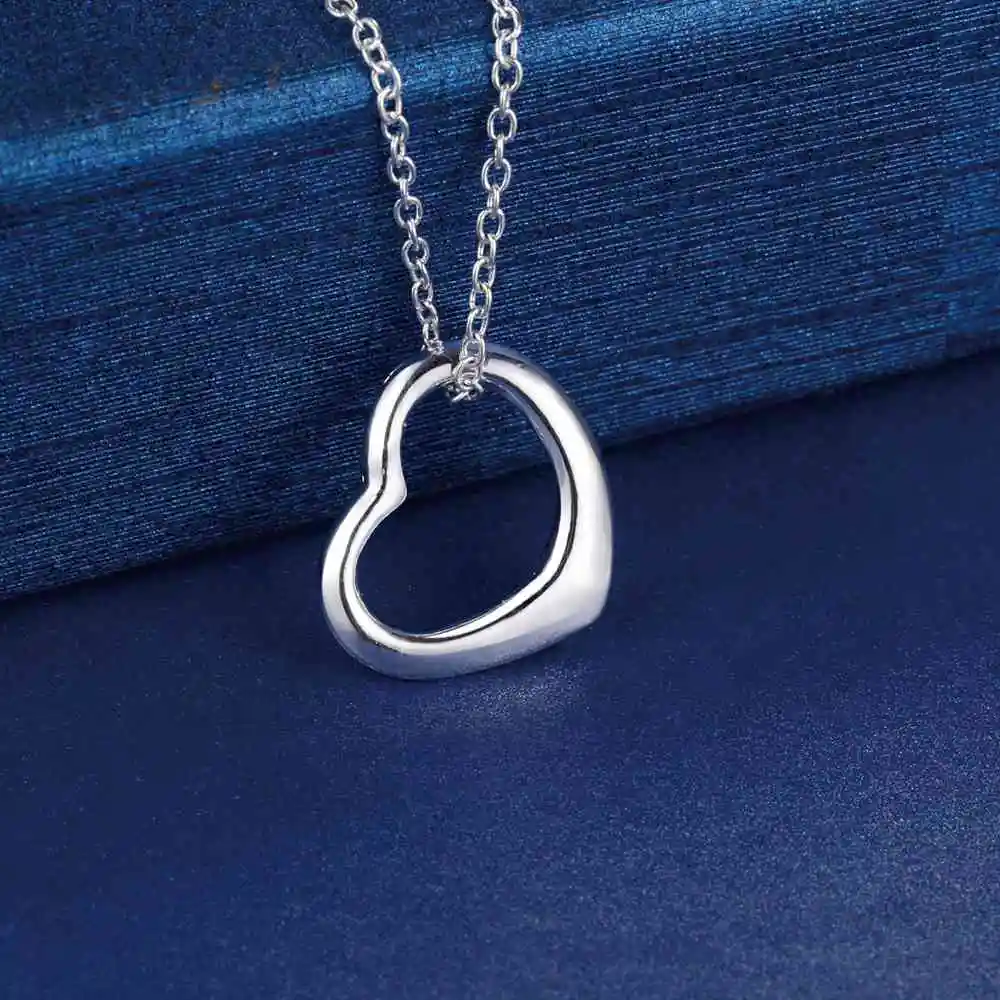 925 Sterling Silver Fashion Jewelry Engagement Party Christmas Festival Gift Trend Love Girl Pendant Necklace Women's Jewelry