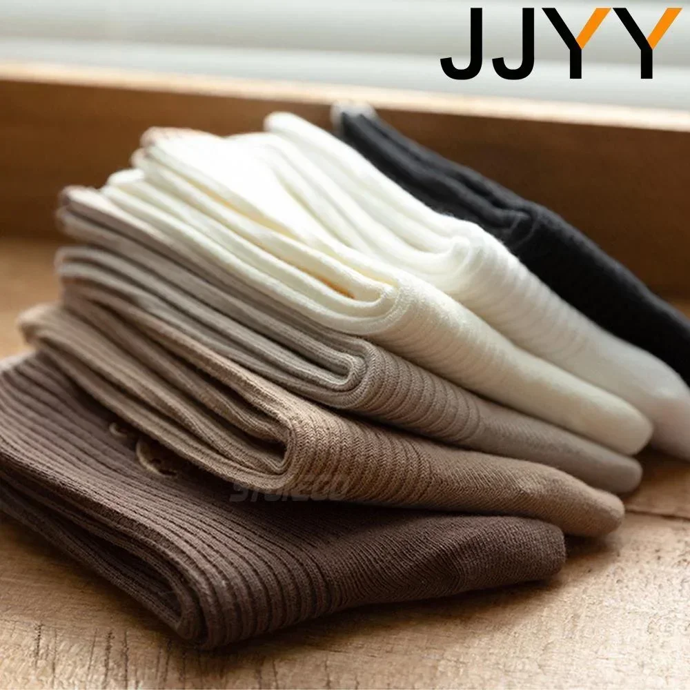 موضة بلون الدب جوارب أنبوبية متوسطة عالية الجودة الخياطة الجوارب الخريف الشتاء جوارب قطنية طويلة للرجال والنساء