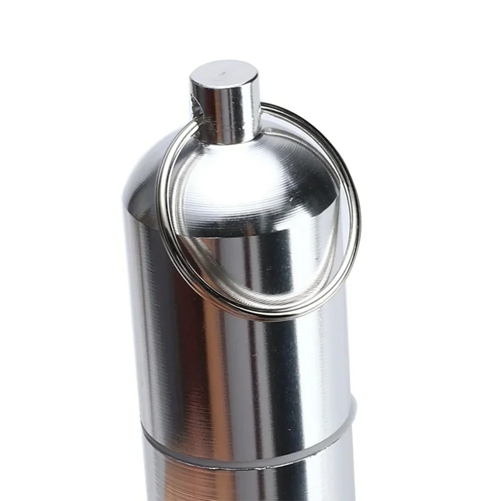 Waterproof Mini Metal Cigarette Holder Ultra Light Cigarette Pocket Box with Key Ring Stonego Widget Storage Container