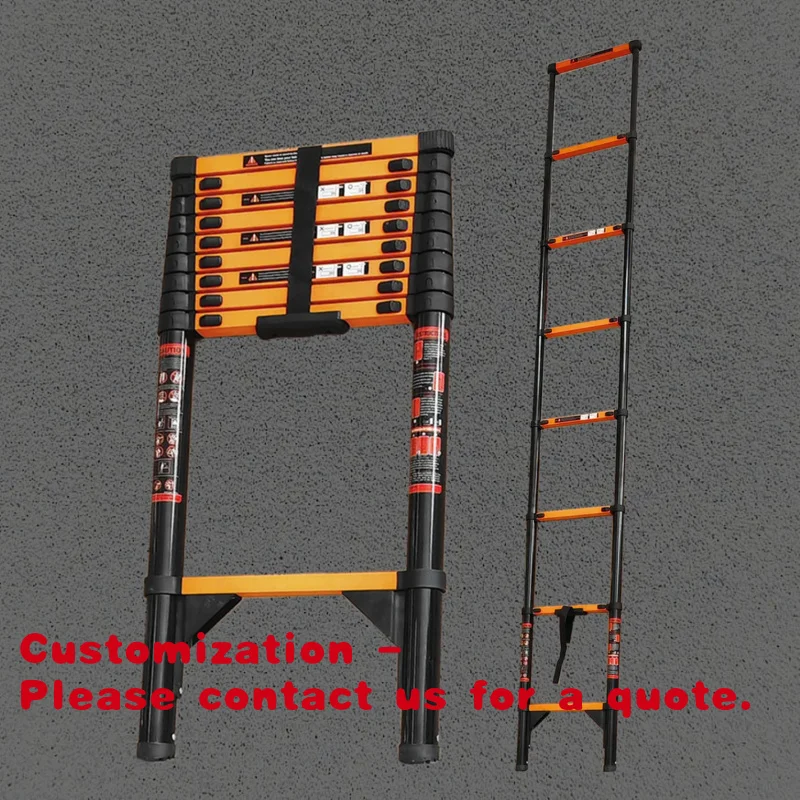 

Customize.Adjustable Portable Industrial Use Carbon Steel Telescopic Stair Ladder Versatile Indoor and Outdoor