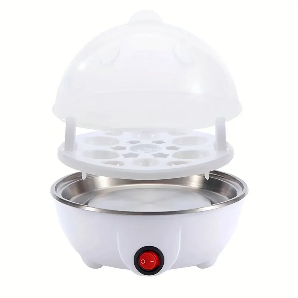 Multifunctional Electric Egg Boiler Monolayer Layer Egg Cooker Mini Steamer Kitchen Cook Breakfast Machine Breakfast Artifact