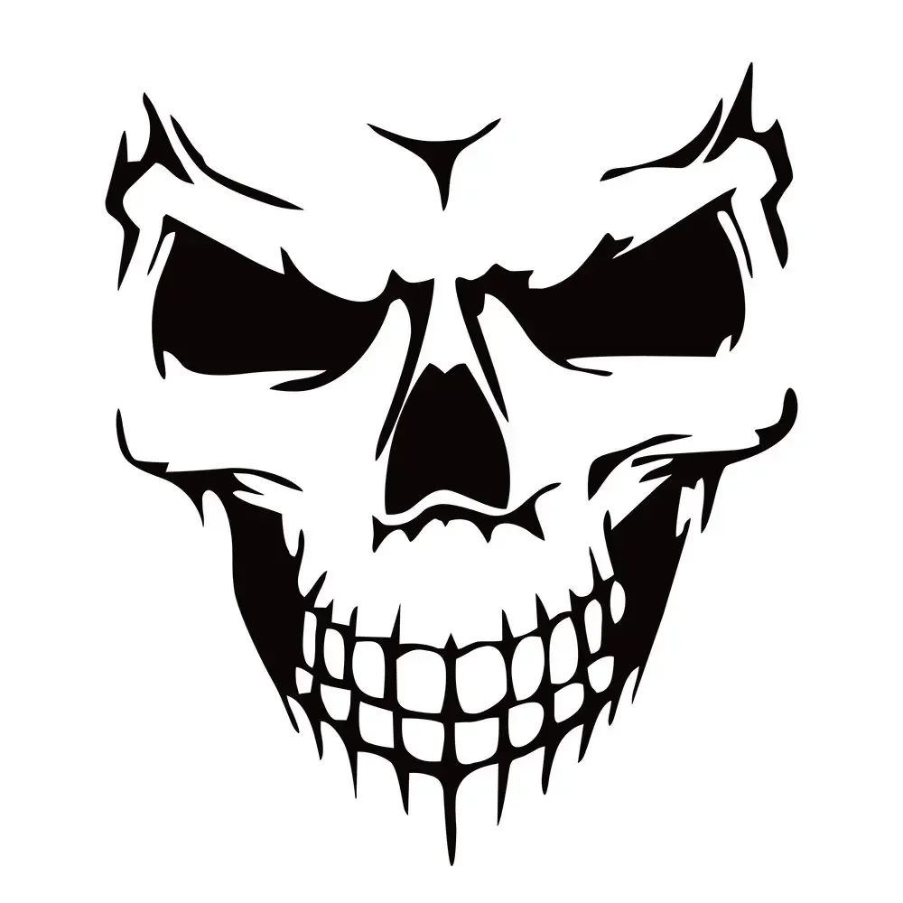 AliExpress NONE JDM Skull Bones Motorcycle Reflective Laser Sticker Decor Moto Helmet Bike Scooter Body Windshield Motorcycles Accessories Decal