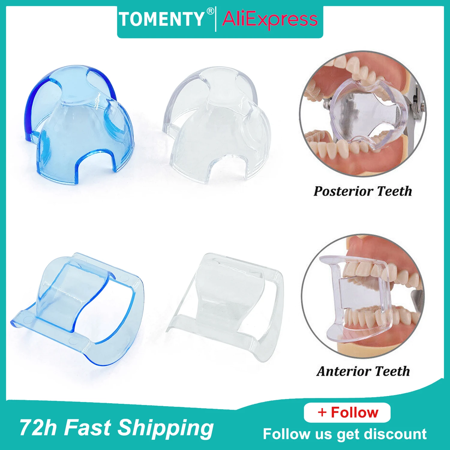 TOMENTY Dental Intraoral Cheek Retractor Lip Mouth Opener Tooth Whitening For Anterior Posterior Teeth Resistance 134℃ 4 styles