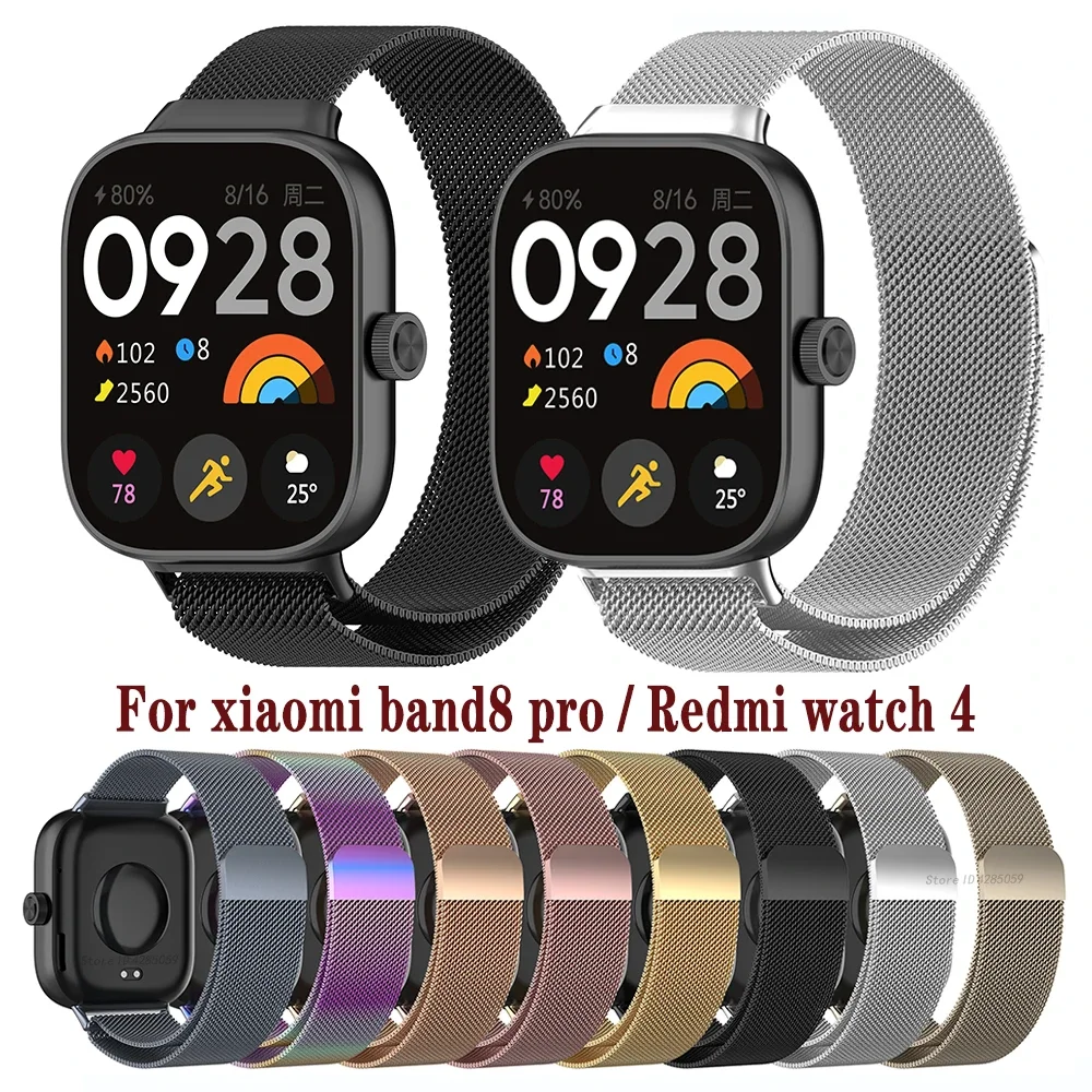 

Sport Loop Strap For Redmi watch 4 Smartwatch Replacement Metal Wristband For Xiaomi Mi band 8 pro Bracelet Correa Accessories