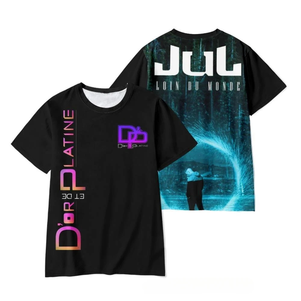 New T-Shirts JuL Rapper 3D Print Streetwear Men Women Fashion Hip Hop Oversized Short Sleeve T Shirt Male Tees Tops Man Clothing