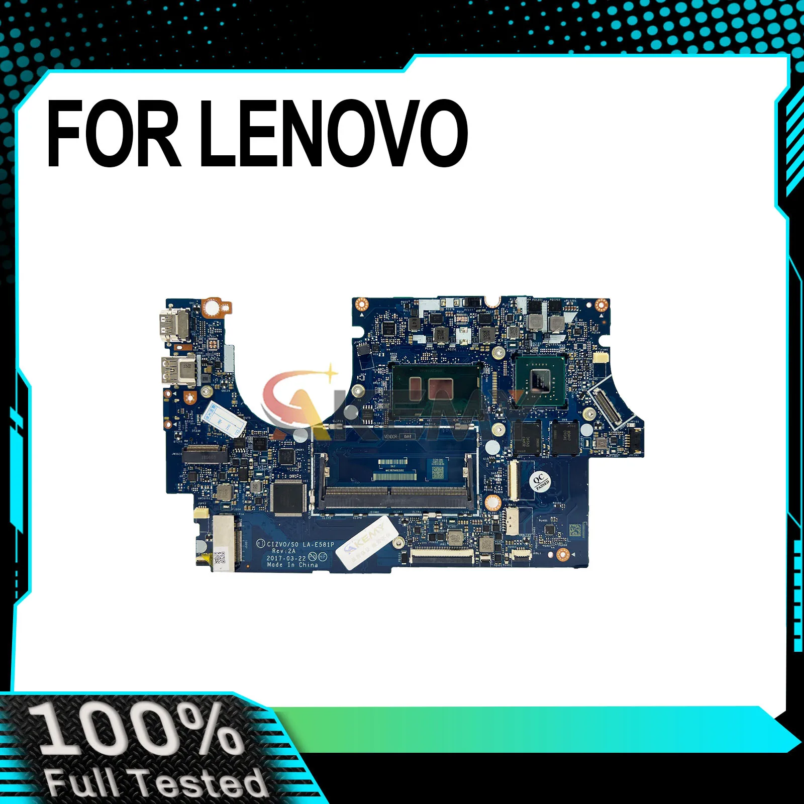 

For LENOVO Ideapad 720S-14IKB LA-E581P Laptop Motherboard I5-7200U CPU DDR4 5B20N79851 5B20N87826 100% Tested OK